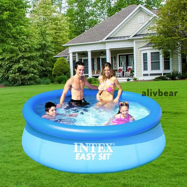 Надувний безкаркасний круглий басейн Intex 28132 (366-76см, 5621 л, фільтр-насос 230V)