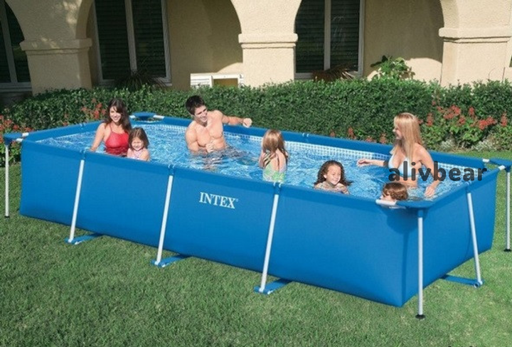 Каркасний сімейний прямокутний басейн Intex "Mini Frame Pool" 28274 7127л