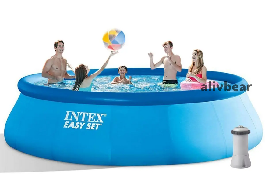 Сімейний надувний басейн 457*84 см 2006 л. Intex 28158